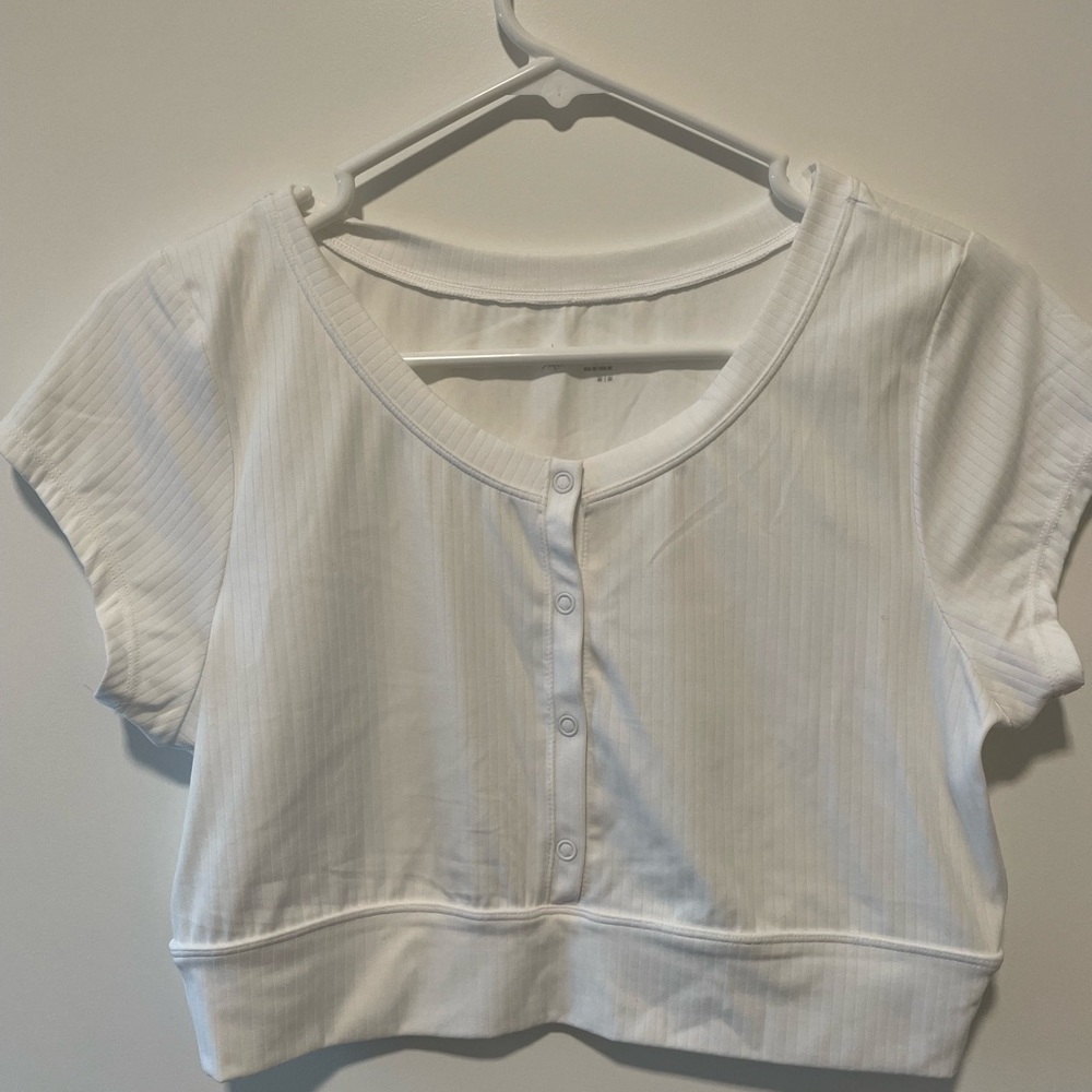 NWT Aerie OFFLINE Henley crop tee